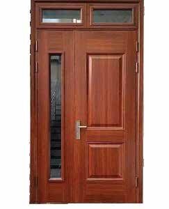 Cửa Thép Vân Gỗ 2 Cánh Lệch KL21_01