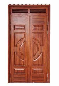 Cửa Thép Vân Gỗ 2 Cánh KL22_04