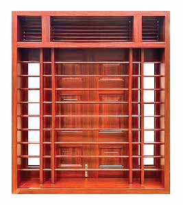 Cửa Sổ Thép Vân Gỗ KLS42-T-3TK