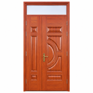 Cửa Thép Vân Gỗ 1 Cánh Lệch KL_21_01