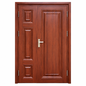 Cửa Thép Vân Gỗ 1 Cánh Lệch KL_21_02