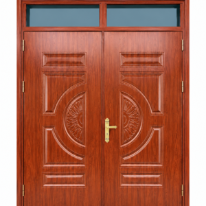 Cửa Thép Vân Gỗ 2 Cánh KL_2_02