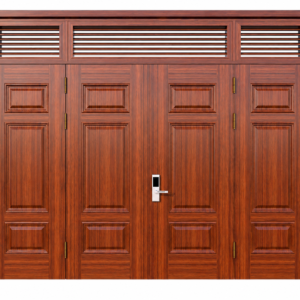 Cửa Thép Vân Gỗ 4 Cánh Cân KL_4CC_03