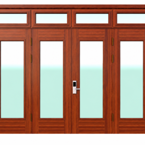 Cửa Thép Vân Gỗ 4 Cánh Cân KL_4CC_05