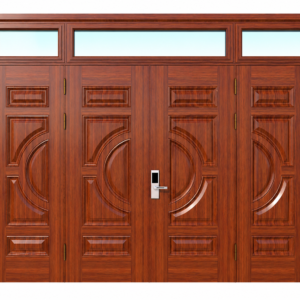 Cửa Thép Vân Gỗ 4 Cánh Cân KL_4CC_10