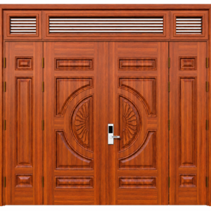 Cửa Thép Vân Gỗ 4 Cánh KL_4C_01