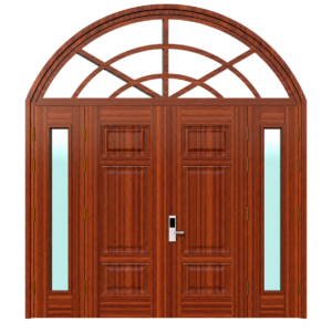 Cửa Thép Vân Gỗ 4 Cánh KL_4C_03
