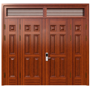 Cửa Thép Vân Gỗ 4 Cánh KL_4C_04