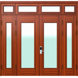 Cửa Thép Vân Gỗ 4 Cánh KL_4C_05