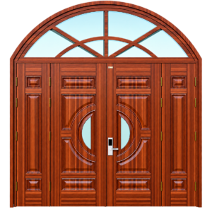 Cửa Thép Vân Gỗ 4 Cánh KL_4C_06