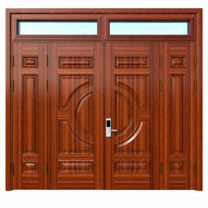 Cửa Thép Vân Gỗ 4 Cánh KL_4C_08