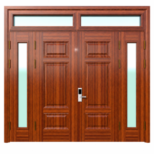 Cửa Thép Vân Gỗ 4 Cánh KL_4C_10