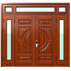 Cửa Thép Vân Gỗ 4 Cánh KL_4C_14
